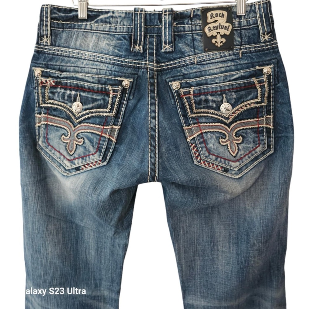 Revival Alfred Straight Distressed Men’s Denim/Jeans Size 34x31”  RJ8951J